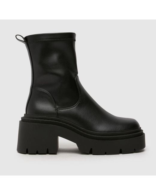 Schuh Black Aleah Chunky Sock Boots