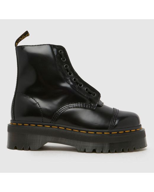 Dr. Martens Black Sinclair Fur Lined Boots