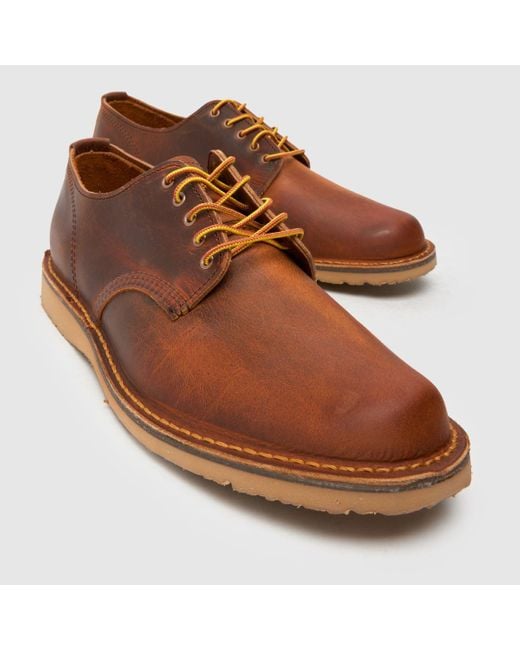 Red Wing Brown Weekender Oxford Shoes for men