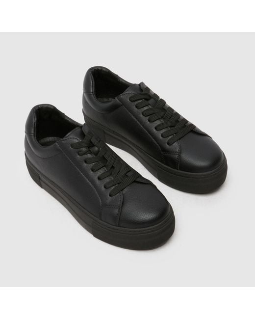 Schuh Black Marley Platform Trainers