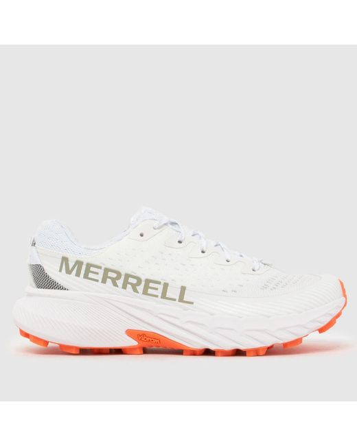 Merrell White Agility Peak 5 Trainers