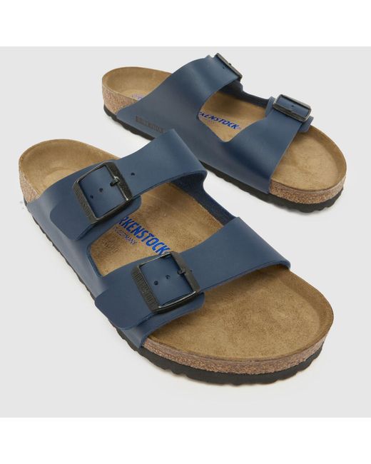 Birkenstock Blue Arizona Soft Footbed Sandals for men