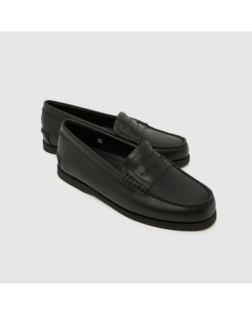 Timberland Black Loafer Shoes for men