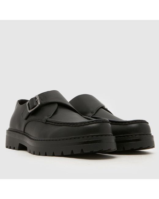 Schuh Black Rafferty Monk Shoes for men