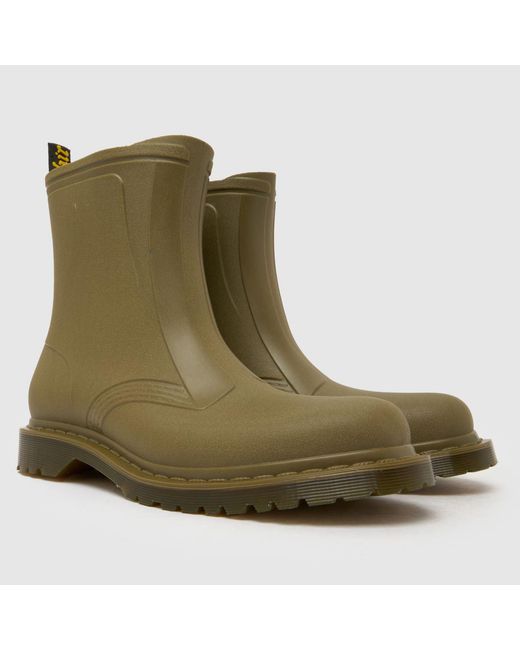 Dr. Martens Green 1460 Rain Pull On Boots for men