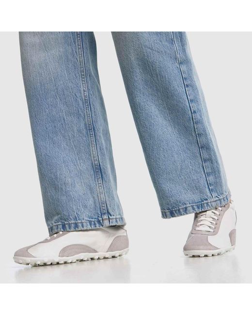 Schuh White Milan Slim Sole Trainers
