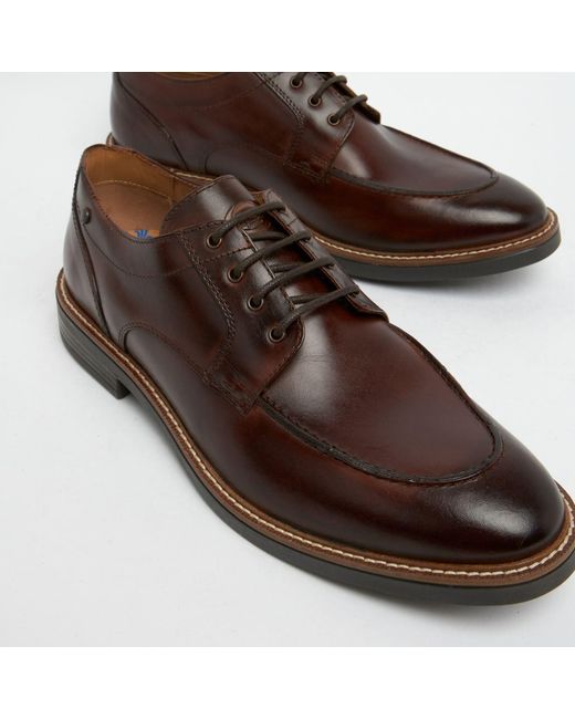 Base London Brown Surrey Apron Shoes for men