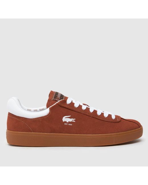Lacoste Brown Baseshot Trainers for men