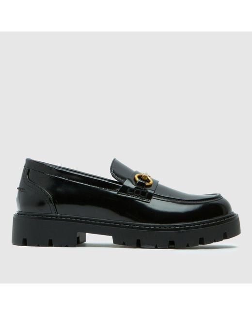 Schuh Black Lex Snaffle Loafer Flats