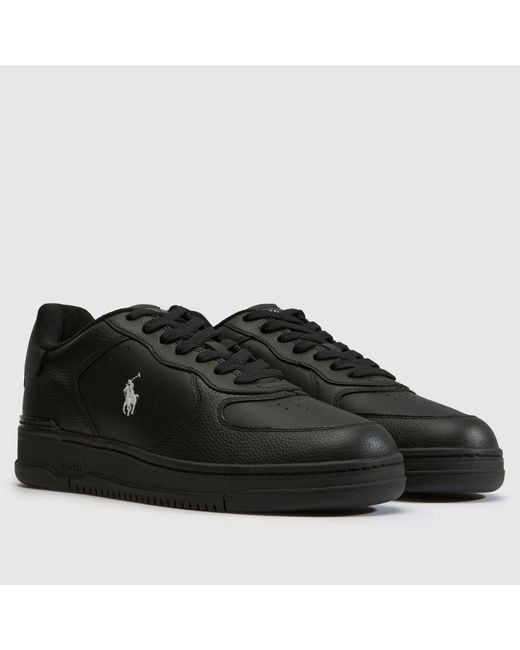 Polo Ralph Lauren Black Masters Court Trainers for men