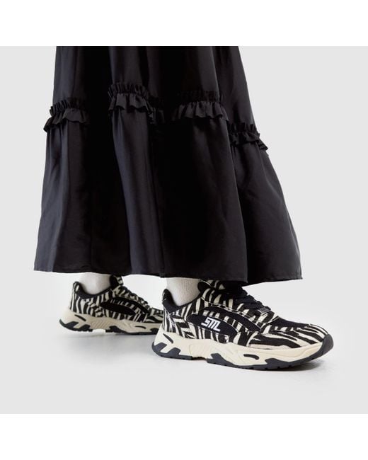 Steve Madden Black Sneakpeak Trainers