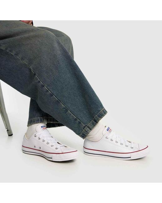 Converse White All Star Ox Trainers