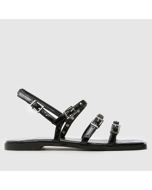 Schuh Black Talmon Studded Strappy Sandals