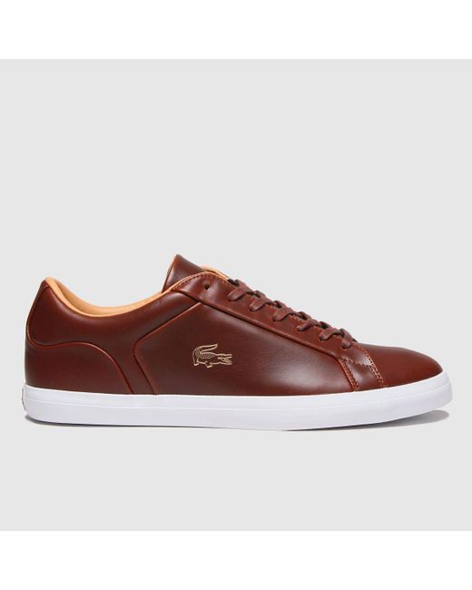 Lacoste Brown Lerond Trainers for men