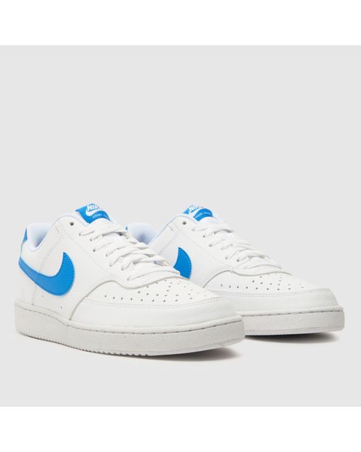 Nike Blue Court Vision Trainers In for men