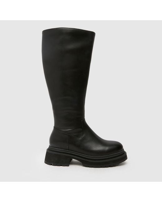 Schuh Black Delma Knee High Boots