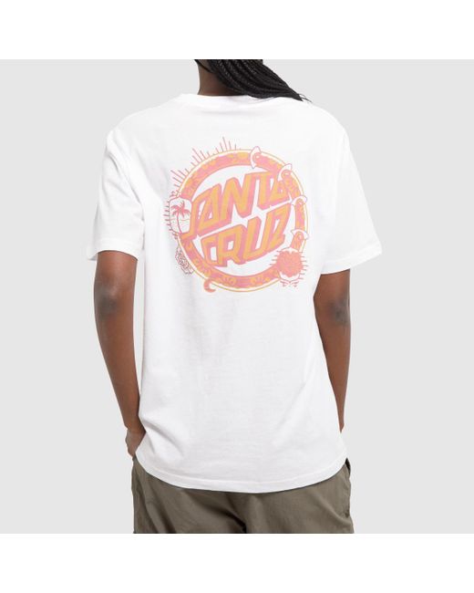 Santa Cruz White Wonder Dot T-shirt In