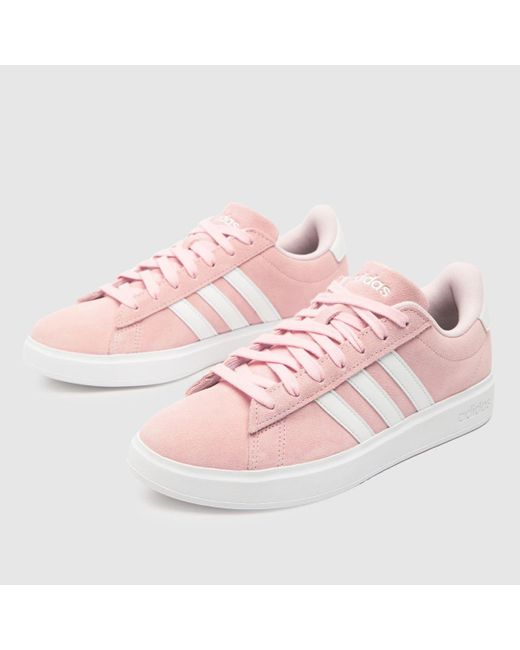 Adidas Pink Grand Court 2.0 Trainers In