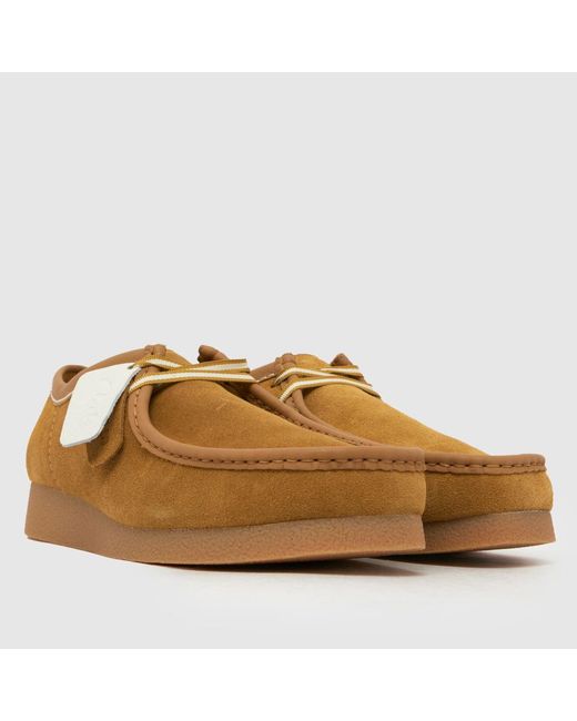 Clarks Brown Wallabee Evo Shoes for men