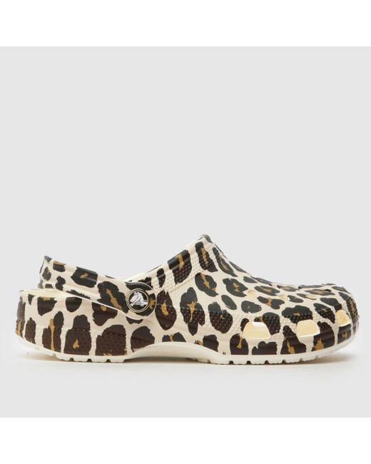 CROCSTM Multicolor Classic Leopard Clog Sandals