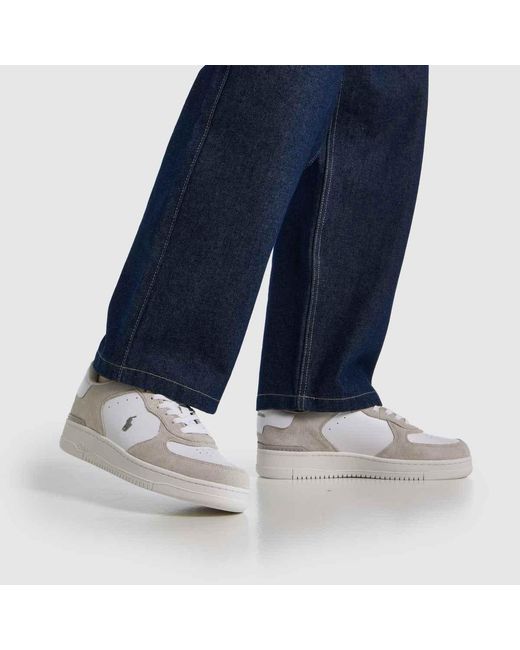 Polo Ralph Lauren White Masters Court Trainers for men