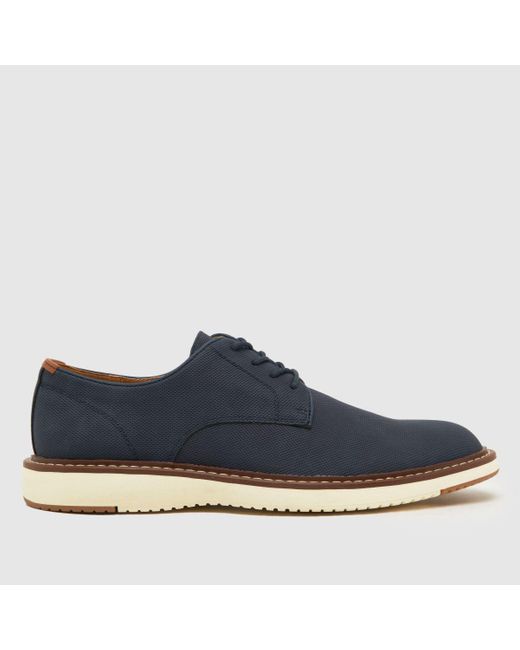 Schuh Blue Pippin White Sole Derby Shoes for men