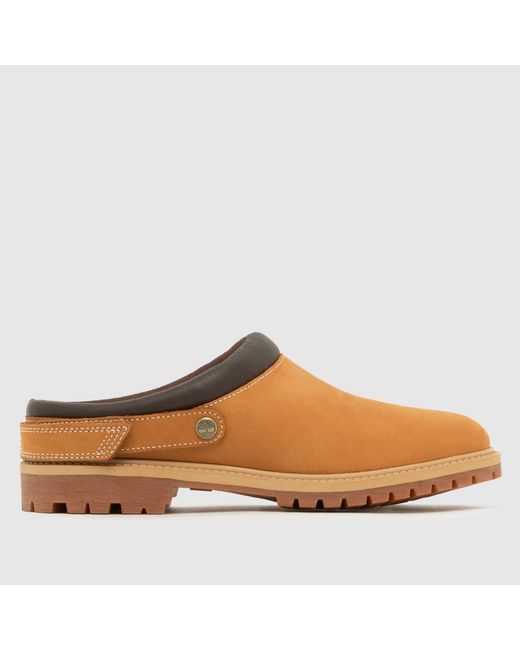 Timberland Brown Premium Clog Flats
