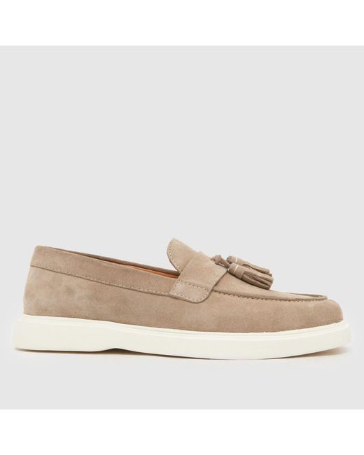 Schuh Natural Percy Suede Tassel Loafer Shoes for men