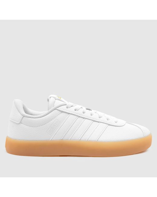 Adidas White Vl Court 3.0 Trainers In