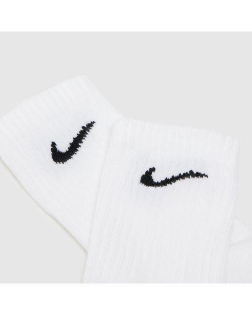 Nike White Crew Sock 3 Pack