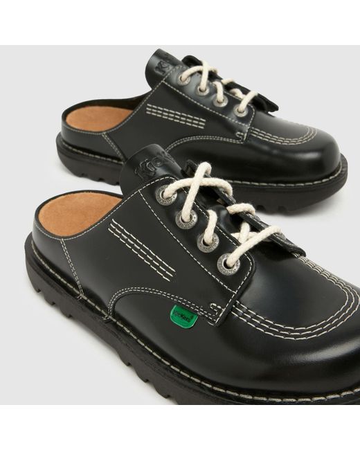 Kickers Classics Green Kick Mule Flats