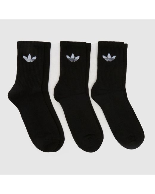 Adidas Black Originals Crew Sock 3 Pk