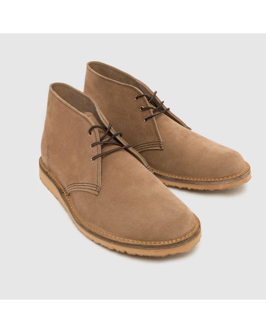 Red Wing Brown Weekender Chukka Boots for men