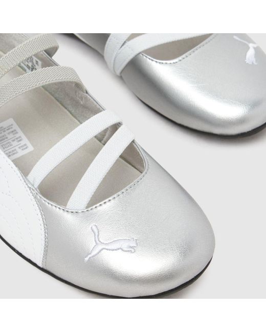 PUMA White Speedcat Ballet Trainers