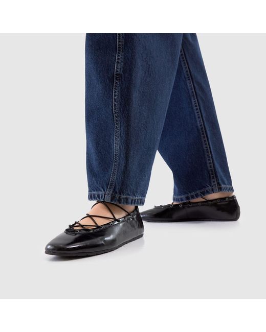 Steve Madden Black Pointe Ballerina Flats