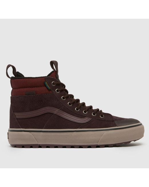 Vans Brown Mte Sk8-Hi Waterproof Trainers for men