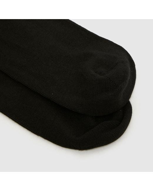 Dr. Martens Black Dr Martens Satin Frill Socks