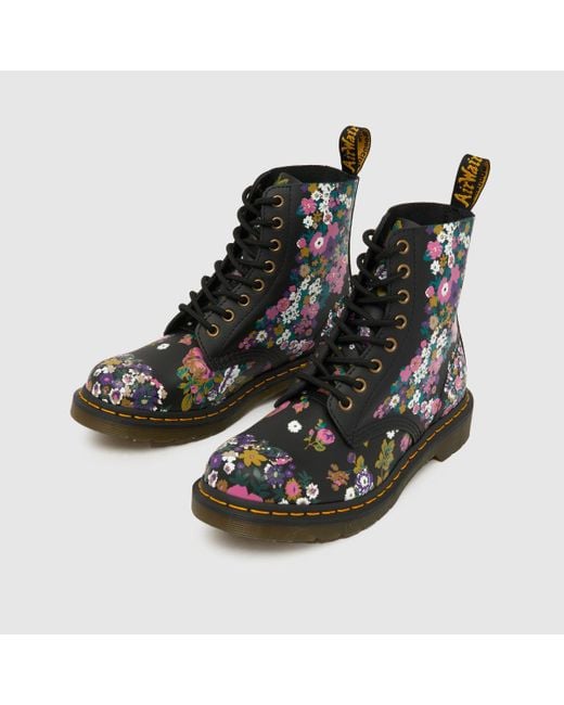 Dr. Martens Multicolor 1460 Pascal Floral Boots In