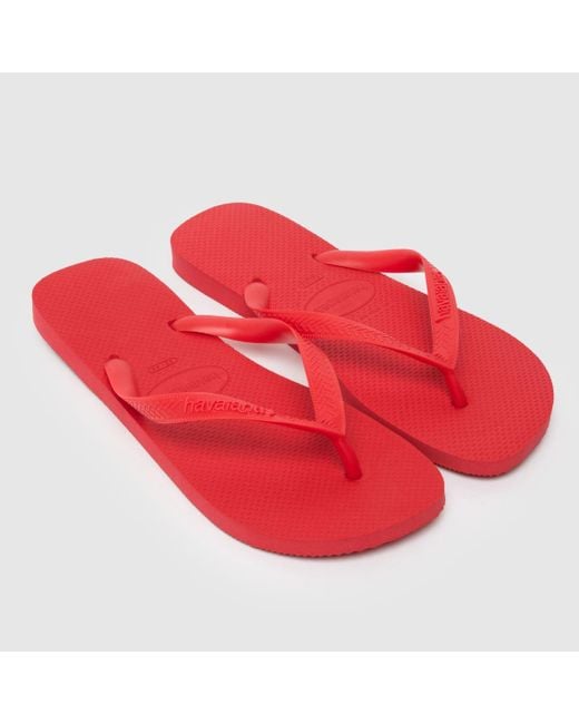 Havaianas Red Top Flip Sandals for men