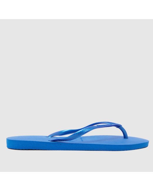 Havaianas Blue Slim Flip Sandals