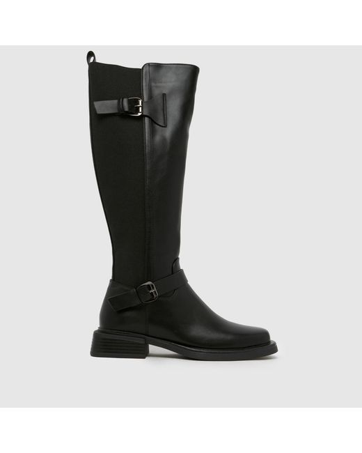 SIMMI Black Dilly Knee High Riding Boots