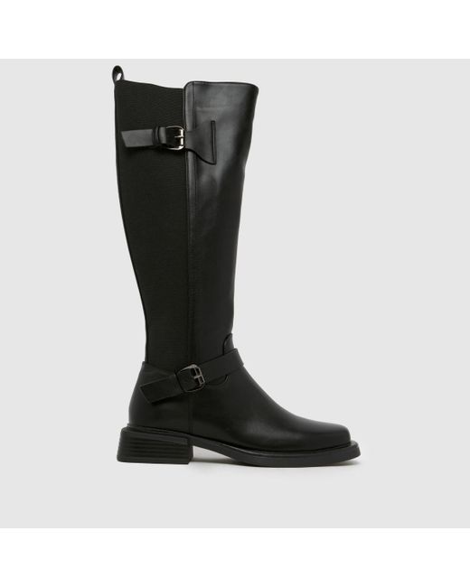 SIMMI Black Dilly Knee High Riding Boots