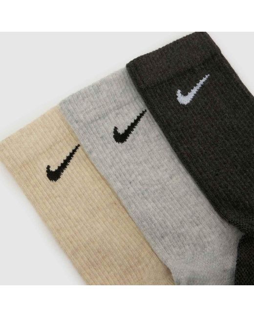Nike White Everyday Crew Socks 6 Pack