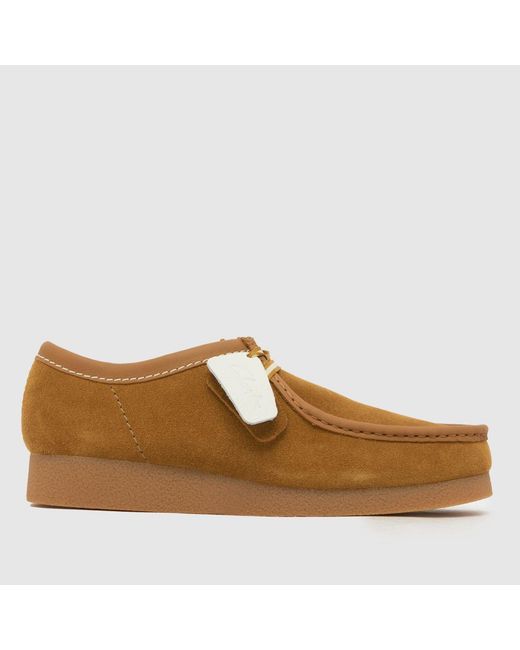 Clarks Brown Wallabee Evo Shoes for men