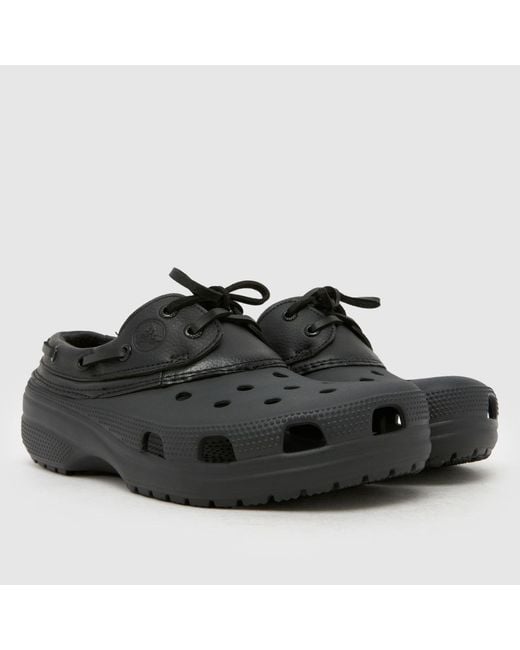 CROCSTM Black Classic Boat Clog Sandals for men
