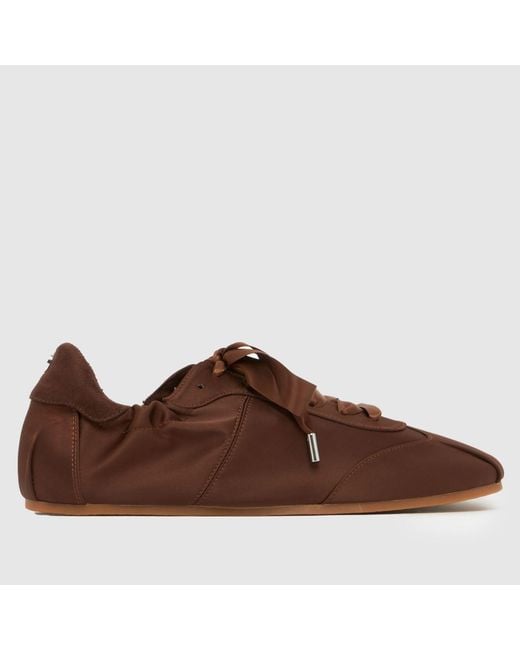 Steve Madden Brown Artiste Ballet Trainers