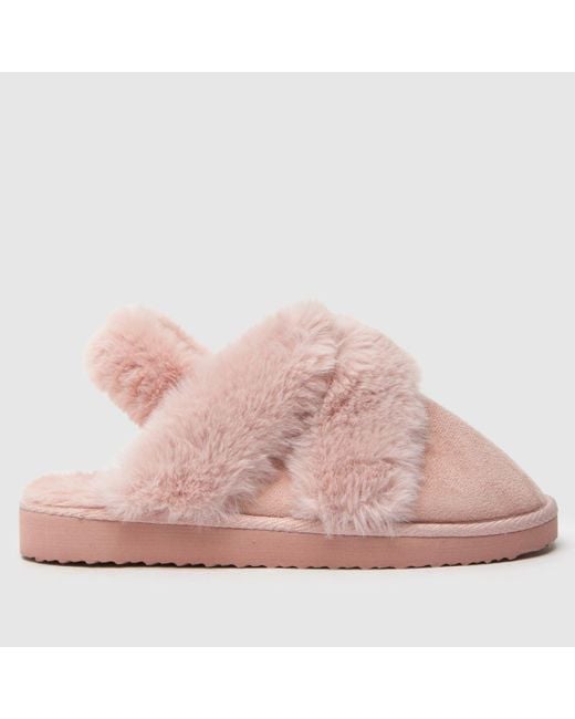 Schuh Pink Harper Fur Mule Slippers