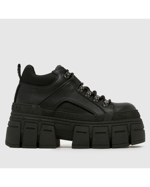 Buffalo Black London Gospher Hike Lo Trainers