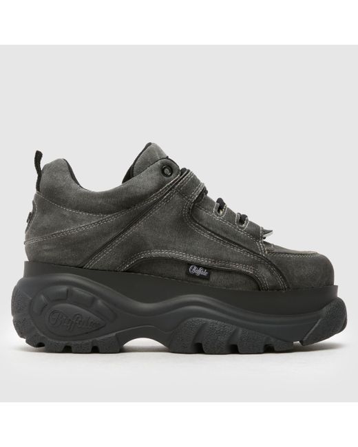 Buffalo Black London Classic Low Trainers