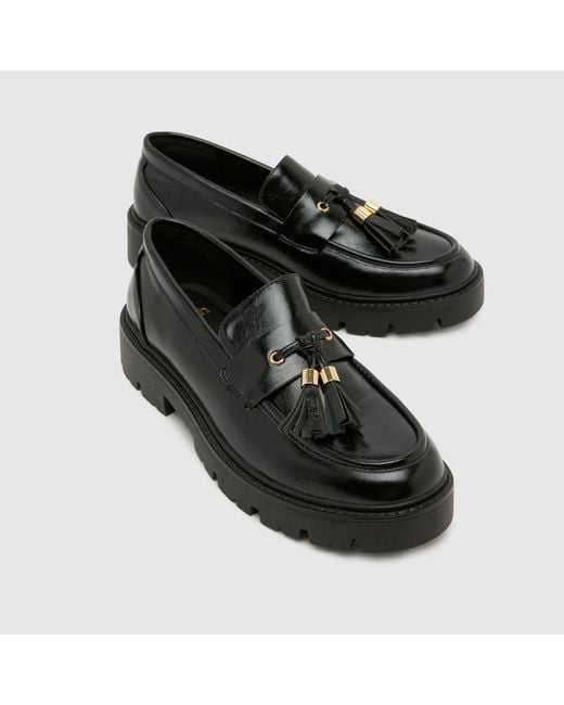 Schuh Black Livvy Tassel Loafer Flats
